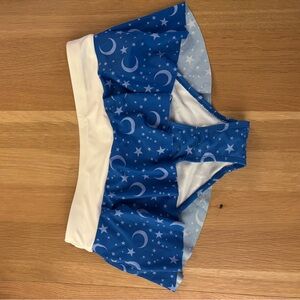 Sailor Moon Hot Topic Blue and White Starry Swim Bottoms
